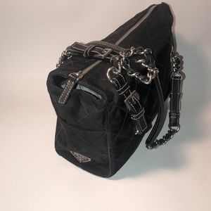 Prada Women's Black Tessuto Nylon Handbag